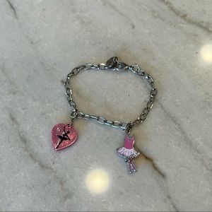 Charm it! Bracelet w/ 2 Ballet Charms Ballerina Dance